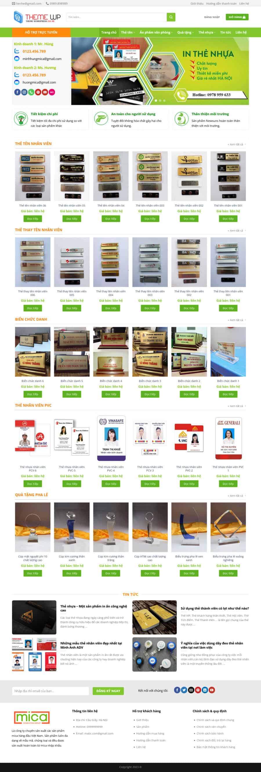 Theme wordpress shop mica 2