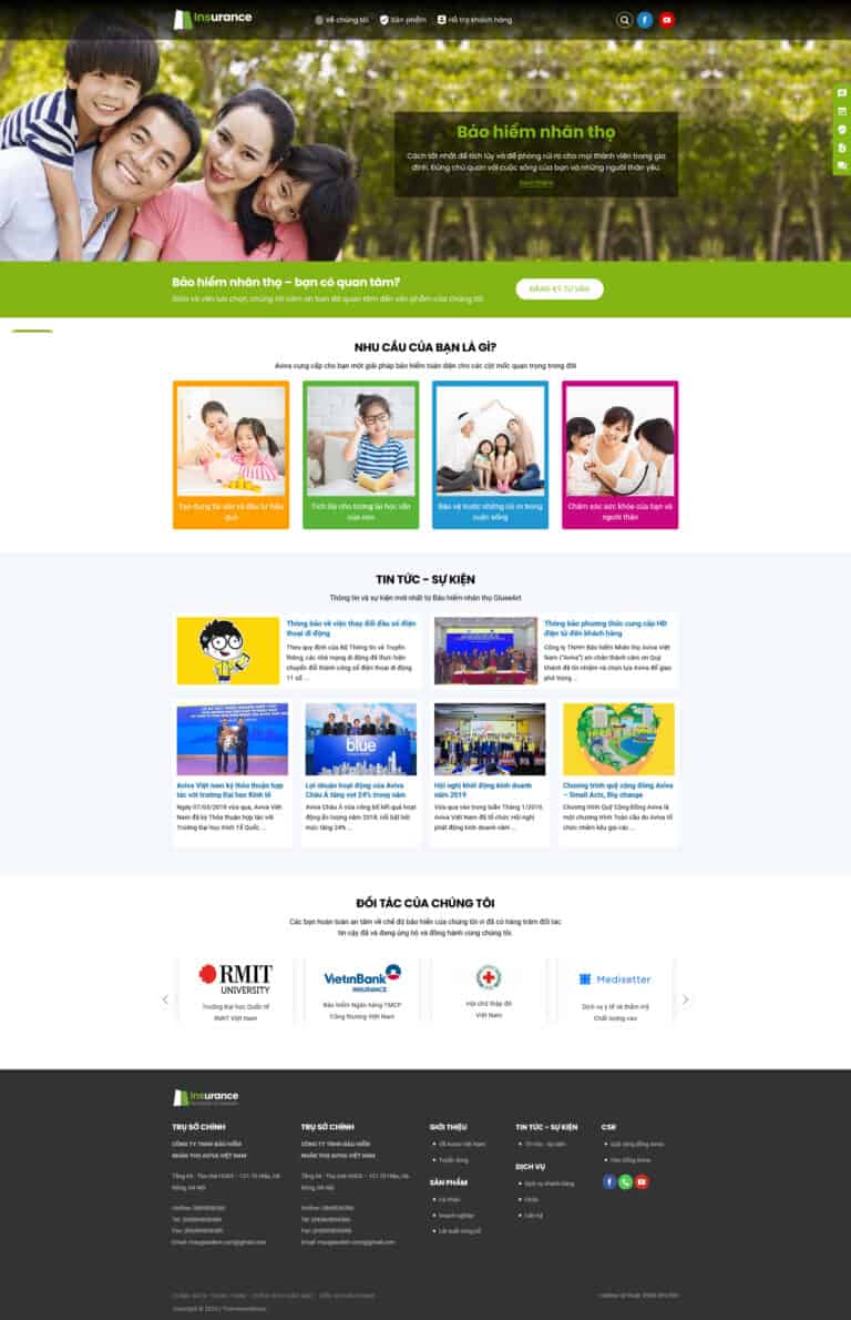 Theme wordpress công ty bảo hiểm