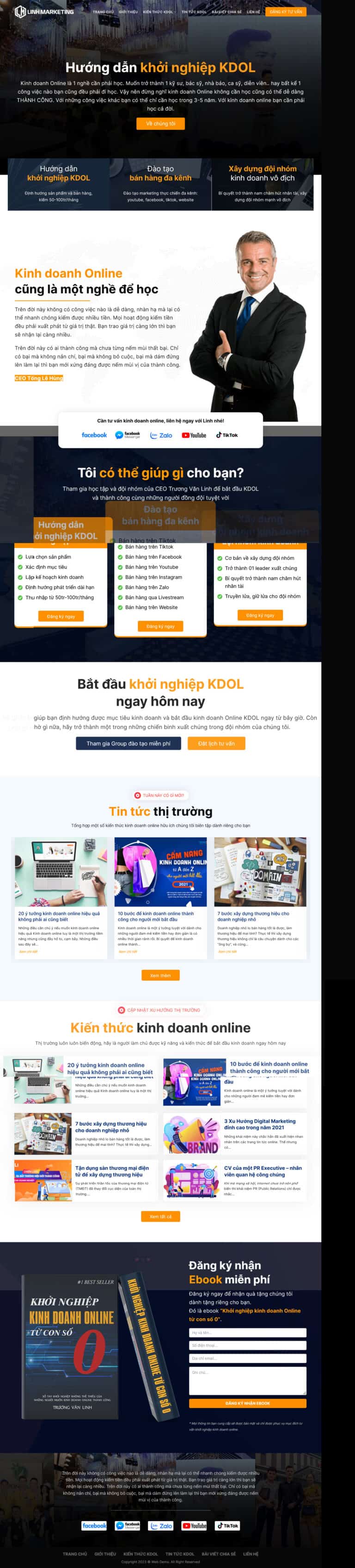 Theme Wordpress khóa học kdol