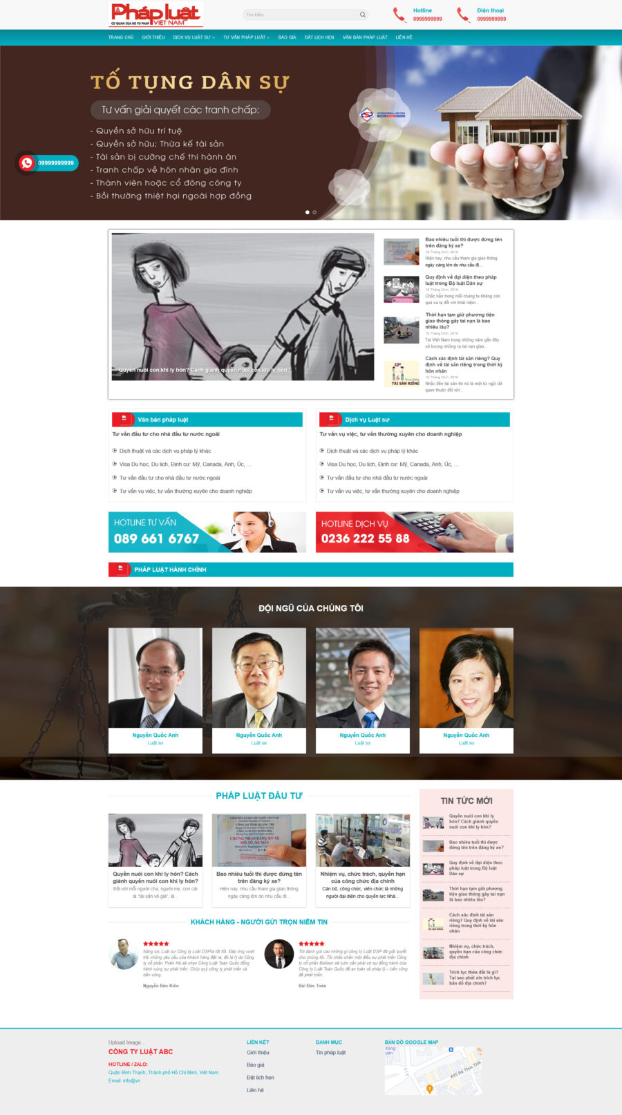 Theme wordpress công ty luật