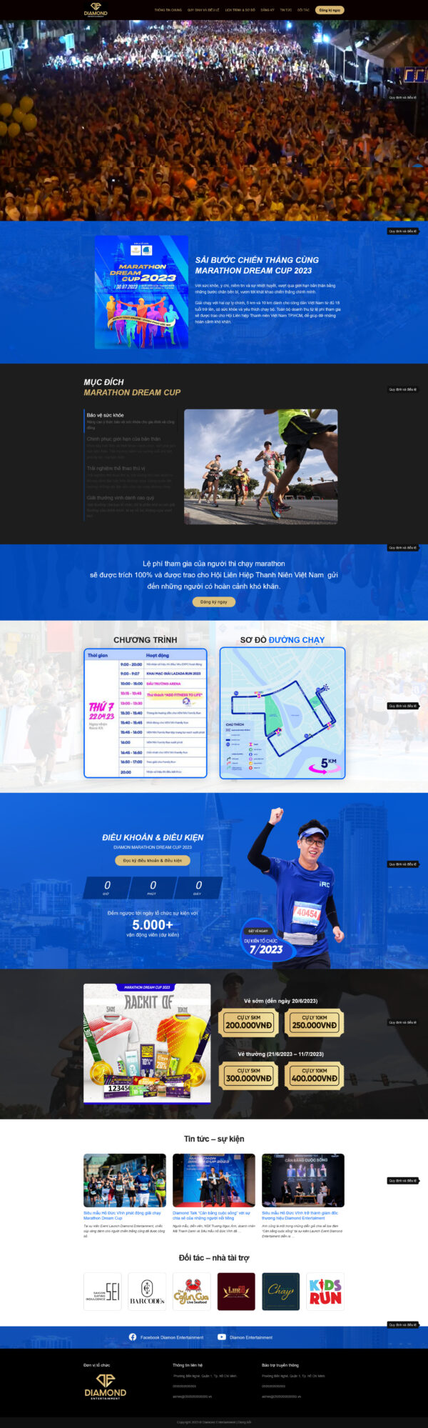 Theme wordpress giải chạy marathon